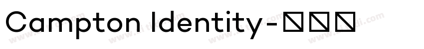 Campton Identity字体转换